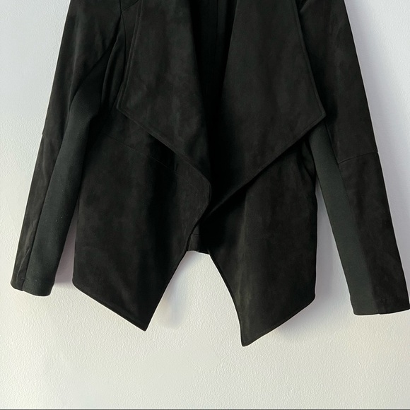 🍉 BB Dakota Wade Black Faux Suede Jacket XS - Picture 12 of 16